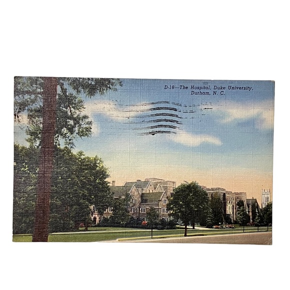 Duke University Durham North Carolina Vintage 1950s Linen Postcards Lot of 4 - Picture 3 of 6